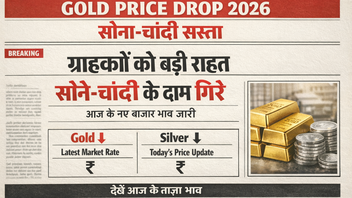 Gold Price Drop 2026